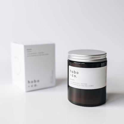 hobo + co. 英國香氛大豆蠟燭 - 玫瑰天竺葵 - 薰衣草 / Rose Geranium - Lavender (預購)