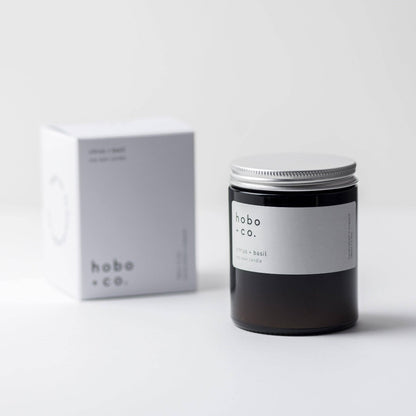 hobo + co. 英國香氛大豆蠟燭 - 柑橘+羅勒 / Citrus + Basil (預購)